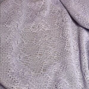 Vintage Lavender Sweater Knit Fabric - 1 yard x 2 yards